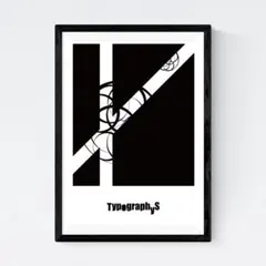 【超SALE】TYPOGRAPHYS アートポスター（A4サイズ）約30cm