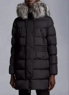 美品 モンクレール アフロティ ダウンコート ダークグレー フォックス MONCLER（モンクレール） APHROTI アフロティ レディース ミドル丈