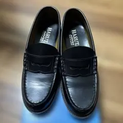 HARUTA 6550 黒 ローファー 26.0cm EEE