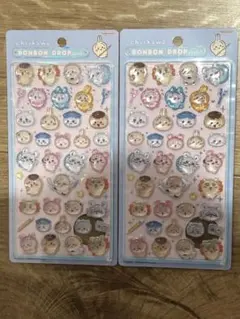 ちいかわ ボンボンドロップシール みんな ポーズ ハチワレ うさぎ モモンガ