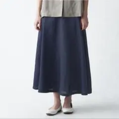 フレンチリネン ロングスカート