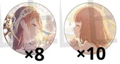 望月穂波 グリッター缶バッジ 9b 10b