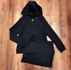 ダンボールニット　セットアップ　長袖　パーカー　フード付き　スカート　秋冬　新品