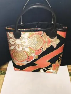 和服・帯リメイクのハンドバッグ