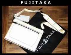 新品 FUJITAKA エキストラシリーズ 牛革 レザーショルダーバッグ　Ⓗのサムネイル