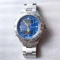 【電池交換済】ELGIN AERO GEAR パイロット アナデジ 稼働品のサムネイル