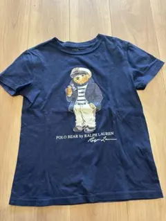 値下 ラルフローレン ポロベア Tシャツ 130 ネイビー