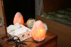 ローズクオーツのナイトランプ
