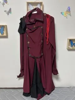 人気商品 軍服 ワンピース ロリータ コスプレ ハロウィン 衣装 レッド