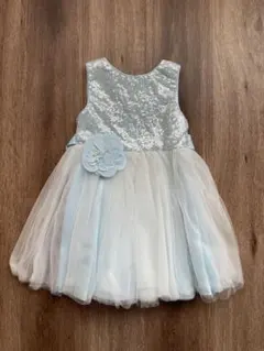 キッズ ドレス 水色 110 ピアノ発表会