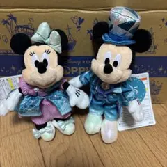 ディズニーシー　２５周年　ぬいぐるみバッジ　ミッキー　ミニー