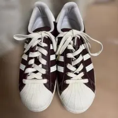 adidas SUPERSTAR バーガンディ 23.5cm