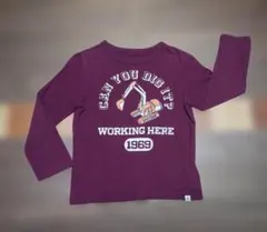 GAP　ギャップ　ショベルカー　重機　長袖カットソー　ロンT 100　110