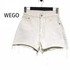 ウィゴースタンダード デニムショートパンツ カットオフ ホワイト ショーパン
