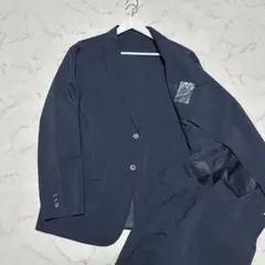 美品　ジーユーGU ネイビースーツ　ウォッシャブルストレッチ　XL