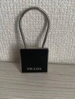 PRADA プラダ キーリング キーホルダー スクエア ブラック シルバーのサムネイル