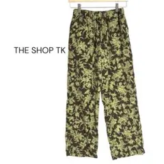 THE SHOP TK プリントイージーワイドパンツ　ウエストゴム　春夏　L