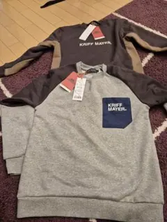 KRIFF MAYER トレーナー グレー/ダークブラウン