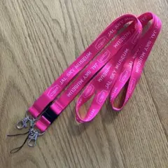 JAL SKY MUSEUM ネックストラップ ピンク　2本セット