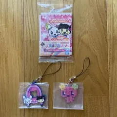 【新品未使用】たまごっち一番くじ　メモ帳&ステッカー、きらきらラバーチャーム