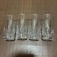 クリスタルガラス カットグラス 4個セット