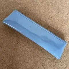 訳あり 筆箱 ペンケース エナメル 水色 スリム 19.8cm ジャンク品のサムネイル