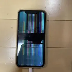 iPhone XR オレンジ 画面・背面ひび割れ