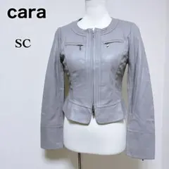 ソークロース　ラムレザー　ライダースジャケット　グレー　サイズS ディノス ソークロース ラムレザー ライダースジャケット グレー サイズS