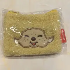 Monchhichi モンチッチ もこもこスクエアポーチ くすみカラーver.