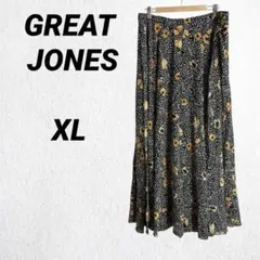 GREAT JONES フレアスカート 【XL】花柄 グレート ジョーンズ