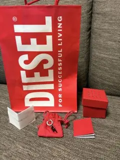 新品未使用の美品】DIESEL フープピアス 片耳用 箱・紙袋類全て付