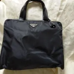 プラダ　エナメル☓ナイロンバッグ