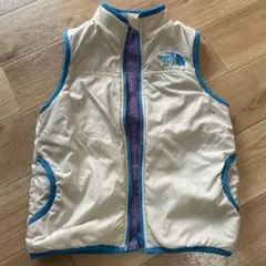 THE NORTH FACEダウンベスト ホワイト/ブルー　120 リバーシブル