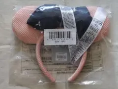 海外　ディズニー　カチューシャ　コーデュロイ　デニムリボン　新品