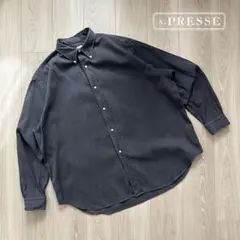 【A.PRESSE】BD SHIRTS BLACK 3