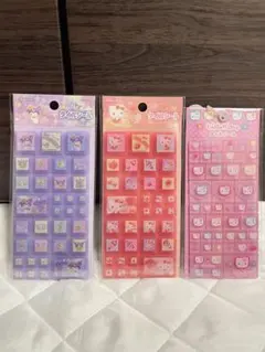 クロミちゃん　キティちゃん　タイルシール3枚セット