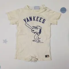 SNOOPY Yankees ロンパース 70cm