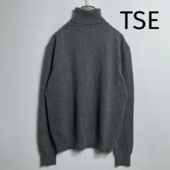 TSE タートルネックニット　カシミヤ製　レディース　無地　グレー　Sのサムネイル