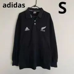 NZ製 アディダス ラガーシャツ オールブラックス ラグビー 00s 刺繍 NZ製 アディダス ラガーシャツ オールブラックス ラグビー 00s 刺繍