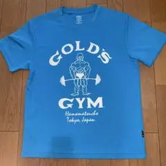 GOLD'S GYM ドライTシャツ 浜松町 限定 ターコイズブルー XLサイズ