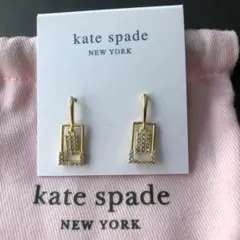 新品入荷kate spade NEW YORK スクエア ピアス ゴールドのサムネイル
