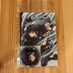 鬼滅の刃 全集中展 時透無一郎 缶バッジ ポストカードセット ×5セット