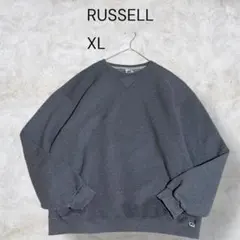 RUSSELL 無地スウェット グレー XL ビッグシルエットのサムネイル