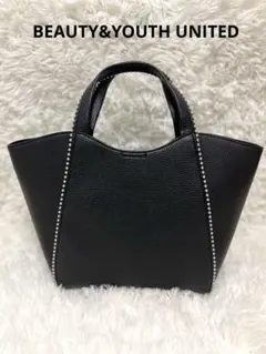 超美品　ユナイテッドアローズ　ボールチェーン トートバッグ　2way ブラック