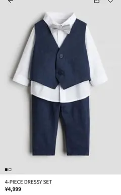 H&M ベビー　キッズ　セレモニースーツ　90cm ネイビー　入園式　セレモニー