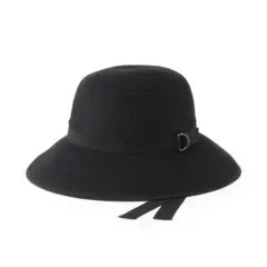 【未使用】無印良品 帽子 ＵＶカット洗えてたためる キャペリン ブラック