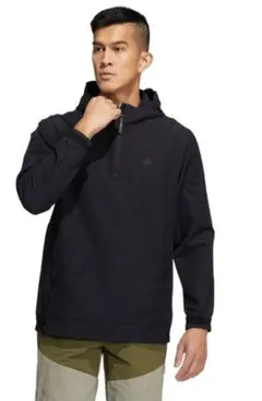 adidas golfミニリップ撥水長袖アノラックフーディージャケットＭサイズ