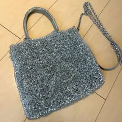 アンテプリマ スタンダードスクエアミディアム チェーン付 シルバー