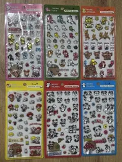 【正規品】内藤ルネ プクプク ジェリーシール 6点セット 昭和レトロ