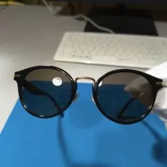 Zoff サングラス ボストン型 ブラック ゴールドのサムネイル